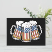ビール 4thオブジュライ アメリカ国旗 アメ リカ ヴィンテージ レトロ 招待状 (スタンド正面)