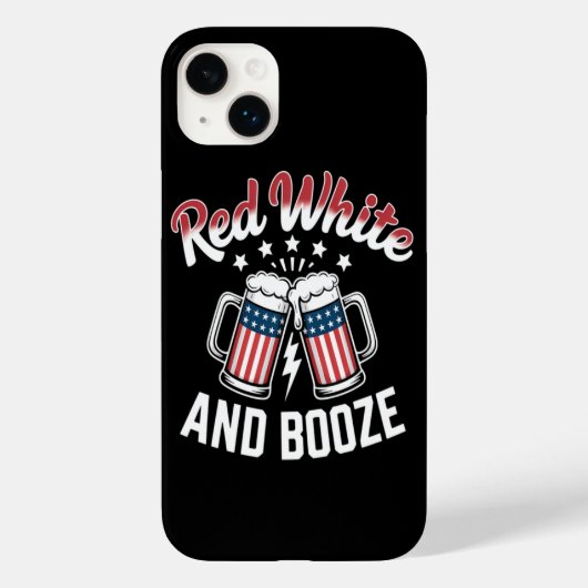 ビール 7月4日, 愛国パーティー Case-Mate iPhoneケース (裏面)