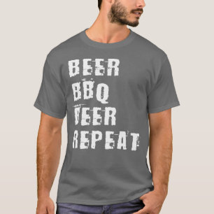 ビール BBQ ビール リピート グリルマスター グリル 肉 Tシャツ