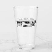 ビール – YAN – エア タンブラーグラス (裏面)