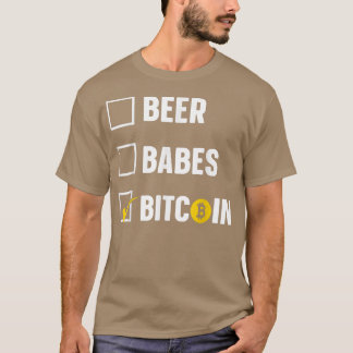 ビールBabes Bitcoin BTC Tシャツ