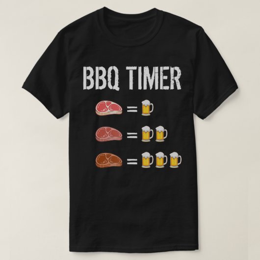 ビールBBQタイマグリル Tシャツ (デザイン正面)