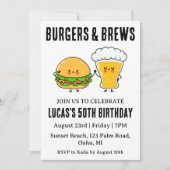 ビールbbq誕生日の招待状 招待状 (正面)