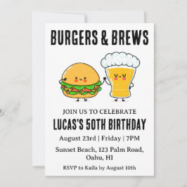 ビールbbq誕生日の招待状 招待状
