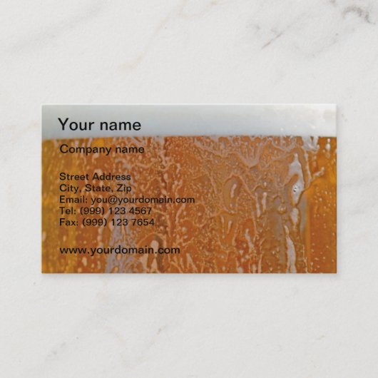 ビールbusinesカード 名刺 (正面)