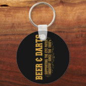 ビールNダーツ キーホルダー (正面)