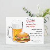 ビールNチーズバーガー招待状 招待状 (スタンド正面)