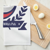 ビールPongのこのロゴを個人化して下さい キッチンタオル (四つ折り)