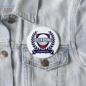 ビールPongのこのロゴを個人化して下さい 缶バッジ (インサイチュ)