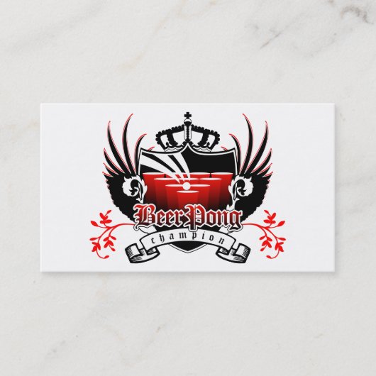 ビールpongのチャンピオンのパンチカード ロイヤリティカード (正面)