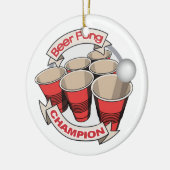 ビールPongのチャンピオン賞 セラミックオーナメント (左)