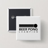 ビールPongのチャンピオン 缶バッジ (正面&裏面)