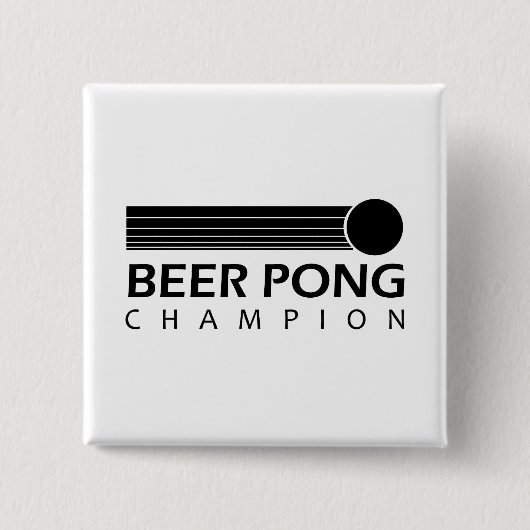 ビールPongのチャンピオン 缶バッジ (正面)
