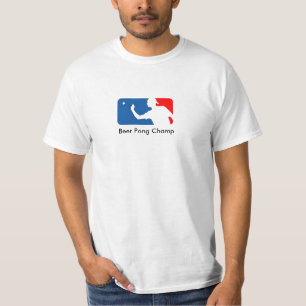 ビールPongのチャンピオン Tシャツ