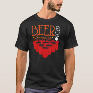 ビールPongのチャンピオン Tシャツ