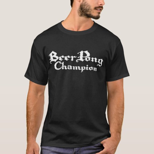 ビールPongのチャンピオン Tシャツ (正面)