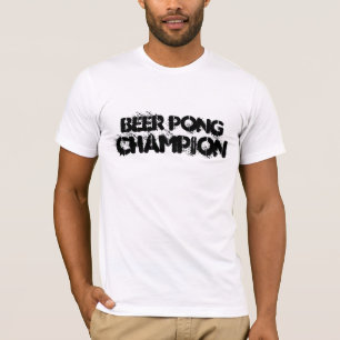 ビールPongのチャンピオン Tシャツ