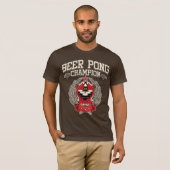 ビールPongのチャンピオン Tシャツ (正面フル)