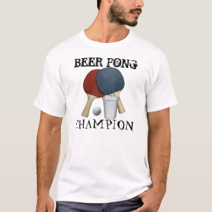 ビールPongのチャンピオン Tシャツ