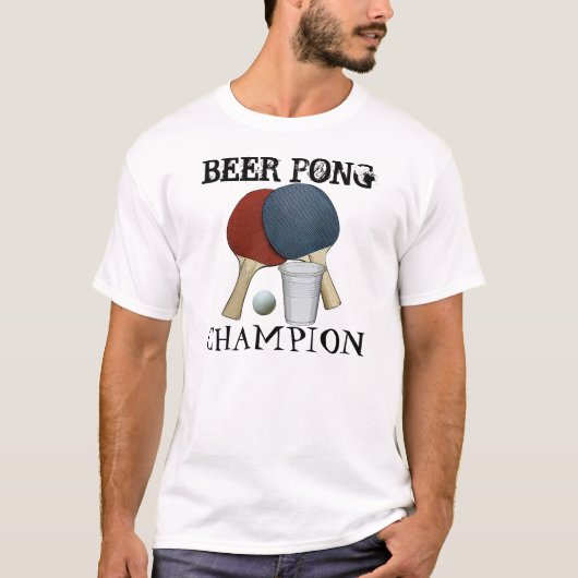 ビールPongのチャンピオン Tシャツ (正面)
