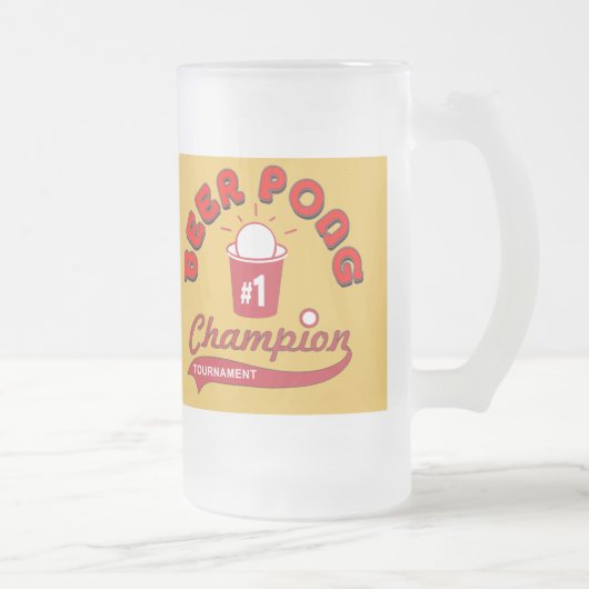 ビールPongのトロフィ フロストグラスビールジョッキ (右)