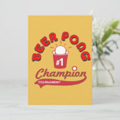 ビールPongのトーナメント(パーティー) 招待状 (スタンド正面)