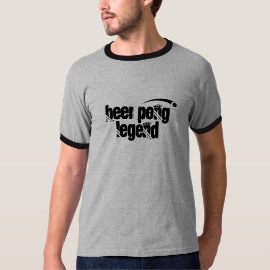 ビールPongの伝説 Tシャツ (正面)