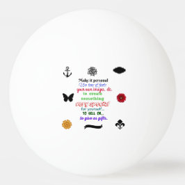 ビールpongの卓球を個人化するために用意して下さい 卓球ボール