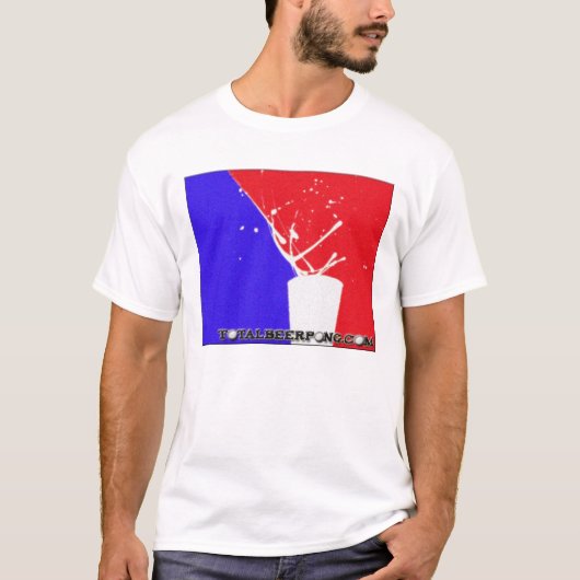 ビールPongの総Tシャツ Tシャツ (正面)