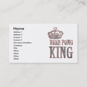ビールPong王 名刺