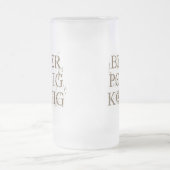 ビールPONG王Tシャツ フロストグラスビールジョッキ (中央)