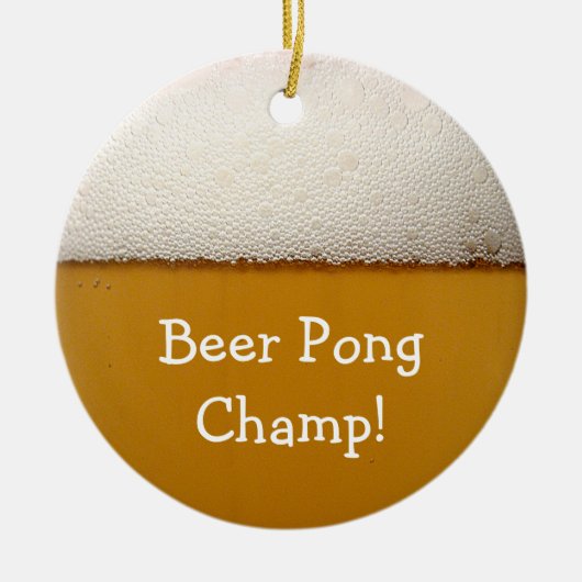 ビールPong セラミックオーナメント (正面)