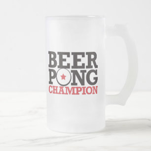 ビールPong -チャンピオン フロストグラスビールジョッキ