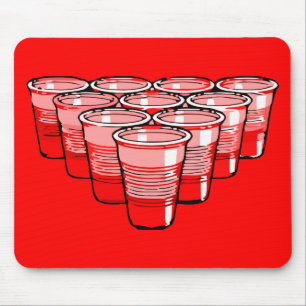 ビールpong マウスパッド