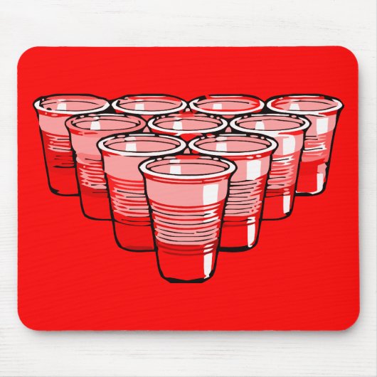 ビールpong マウスパッド (正面)