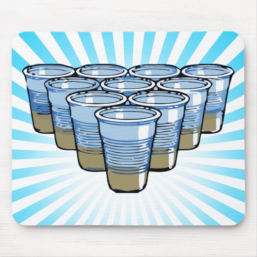 ビールpong マウスパッド (正面)