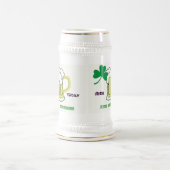 ビールStienのシャムロックおよびMog ビールジョッキ (中央)