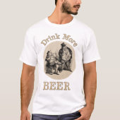 ビールTシャツをもっと飲む Tシャツ (正面)