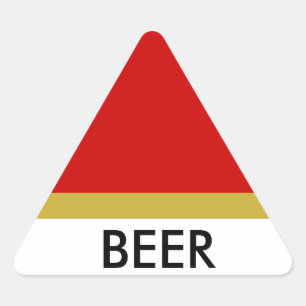 ビールtriangeのステッカー 三角形シール