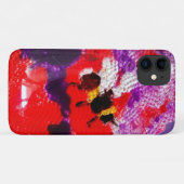ビーレッドパープルカラフル Case-Mate iPhoneケース (裏面(横))