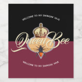 ビーレッド女王 ワインラベル (シングルラベル)