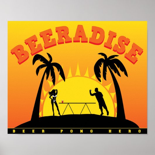 ビーレーズビールポンのポスター ポスター (正面)