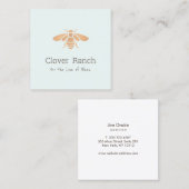 ビーロゴビーキーピングアピアリスト（昆虫）マルハナバチ スクエア名刺 (正面/裏面)