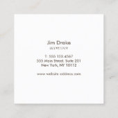 ビーロゴビーキーピングアピアリスト（昆虫）マルハナバチ スクエア名刺 (裏面)