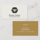 ビーロゴビーズワックスキャンドルメーカー自然 名刺 (正面/裏面)