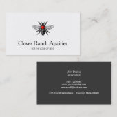 ビーロゴ養蜂（昆虫）マルハナバチとハート 名刺 (正面/裏面)