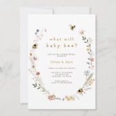 ビーワイルドフラワージェンダーリビール招待状 招待状 (正面)