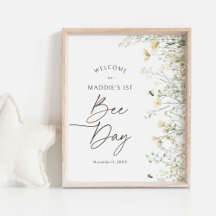 ビーワイルドフラワー誕生日ウェルカムサイン