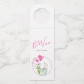 ビーワインバレンタインパーティーアイディア ボトルネックタグ (正面)