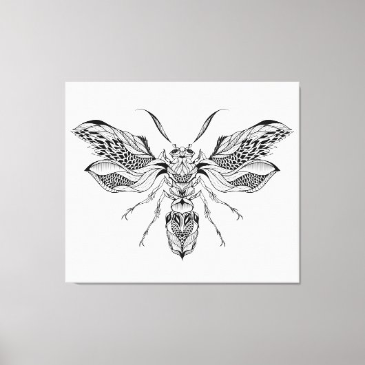 ビーワスプタトゥー6 キャンバスプリント (正面)